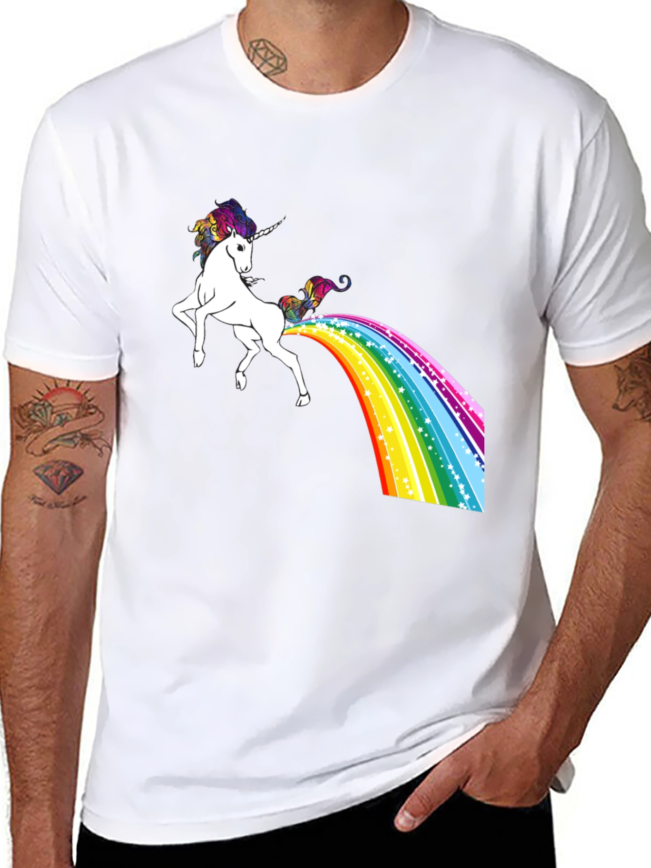 Rainbow Unicorn T-Shirt - Magical Poop!