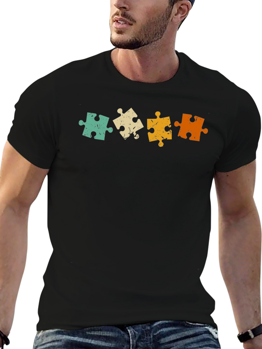 Puzzle Piece Graphic Tee - Autism Awareness Shirt