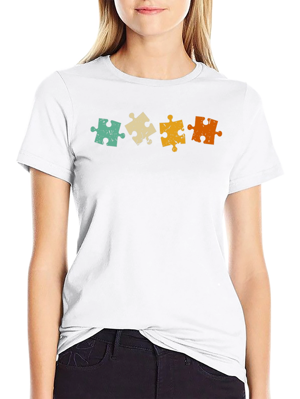 Puzzle Piece Graphic Tee - Autism Awareness Shirt