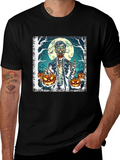 Zombie Halloween Pumpkin Graphic Tee