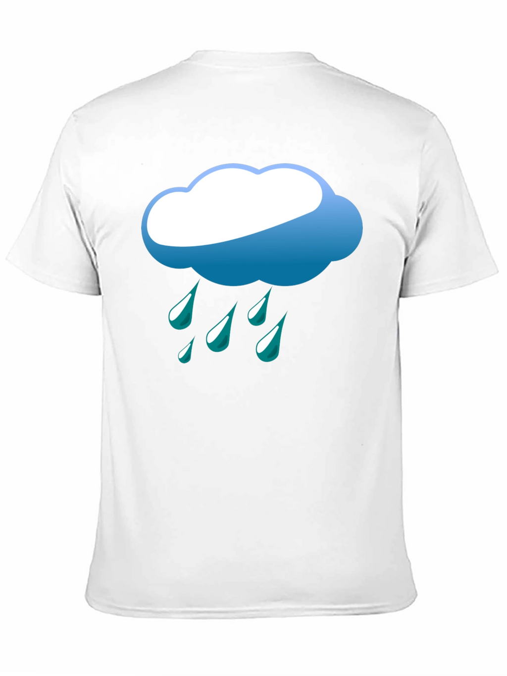 Rainy Day Graphic Tee - Black Cotton T-Shirt