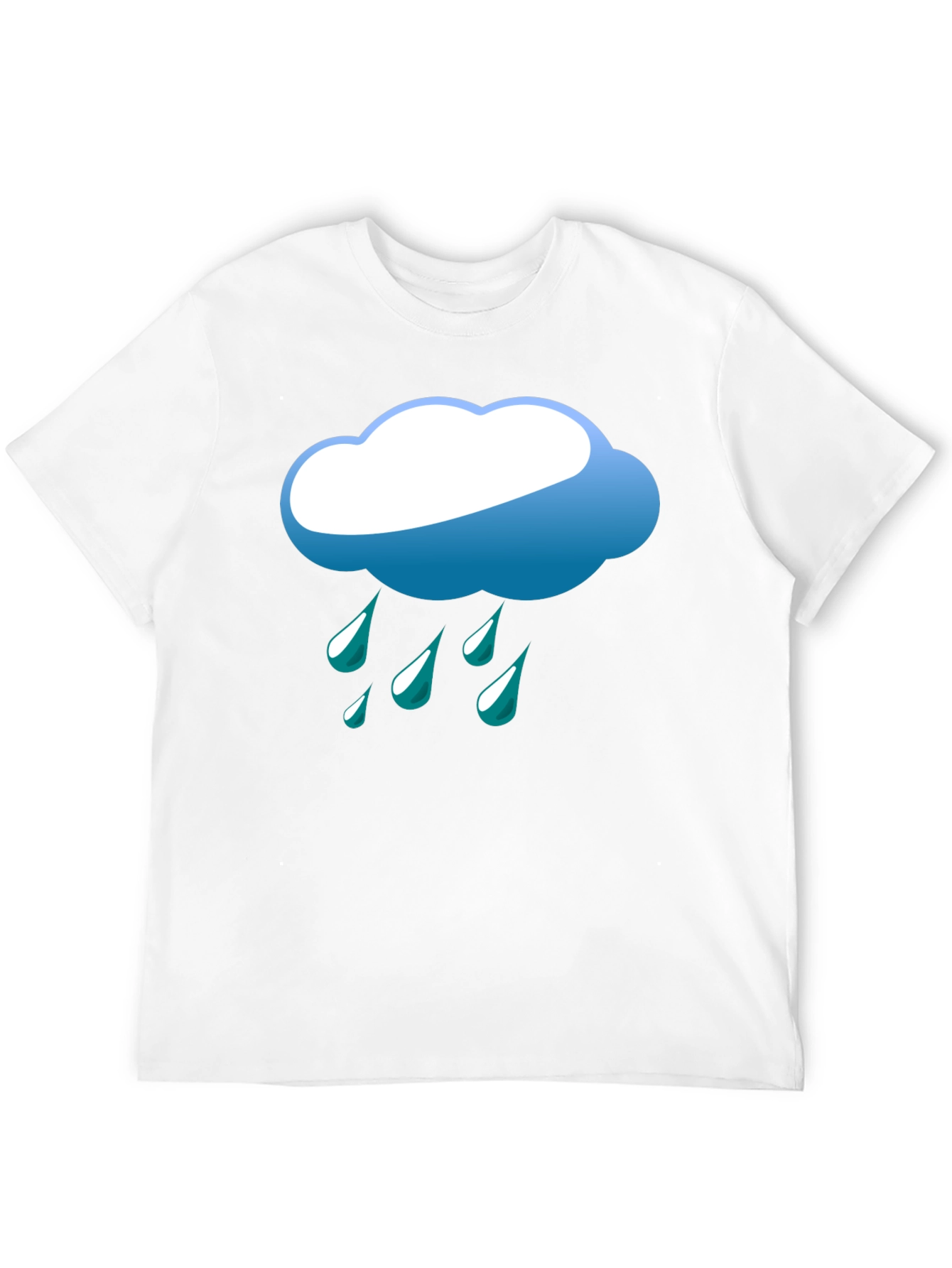 Rainy Day Graphic Tee - Black Cotton T-Shirt