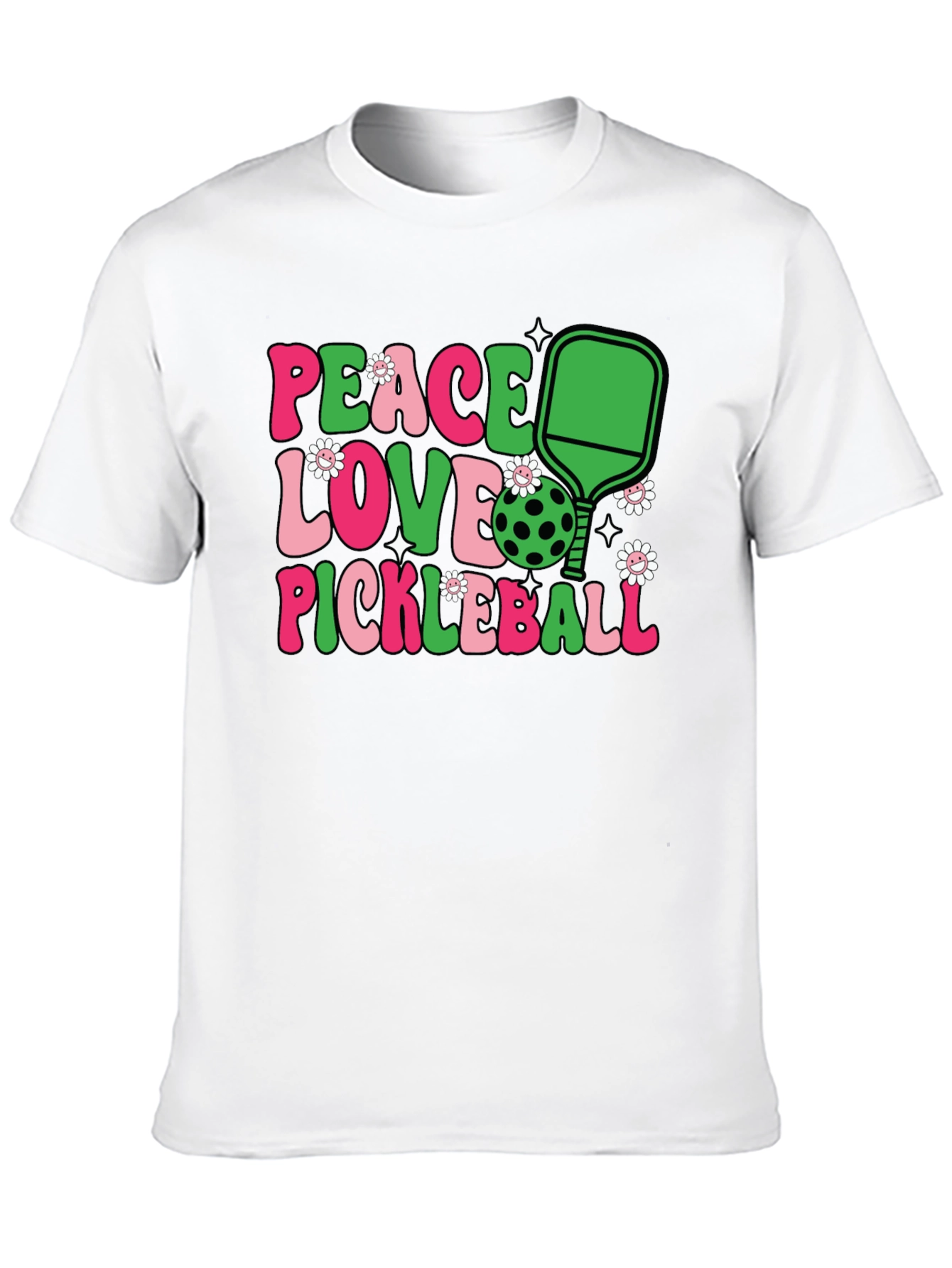 Peace Love Pickleball Graphic Tee