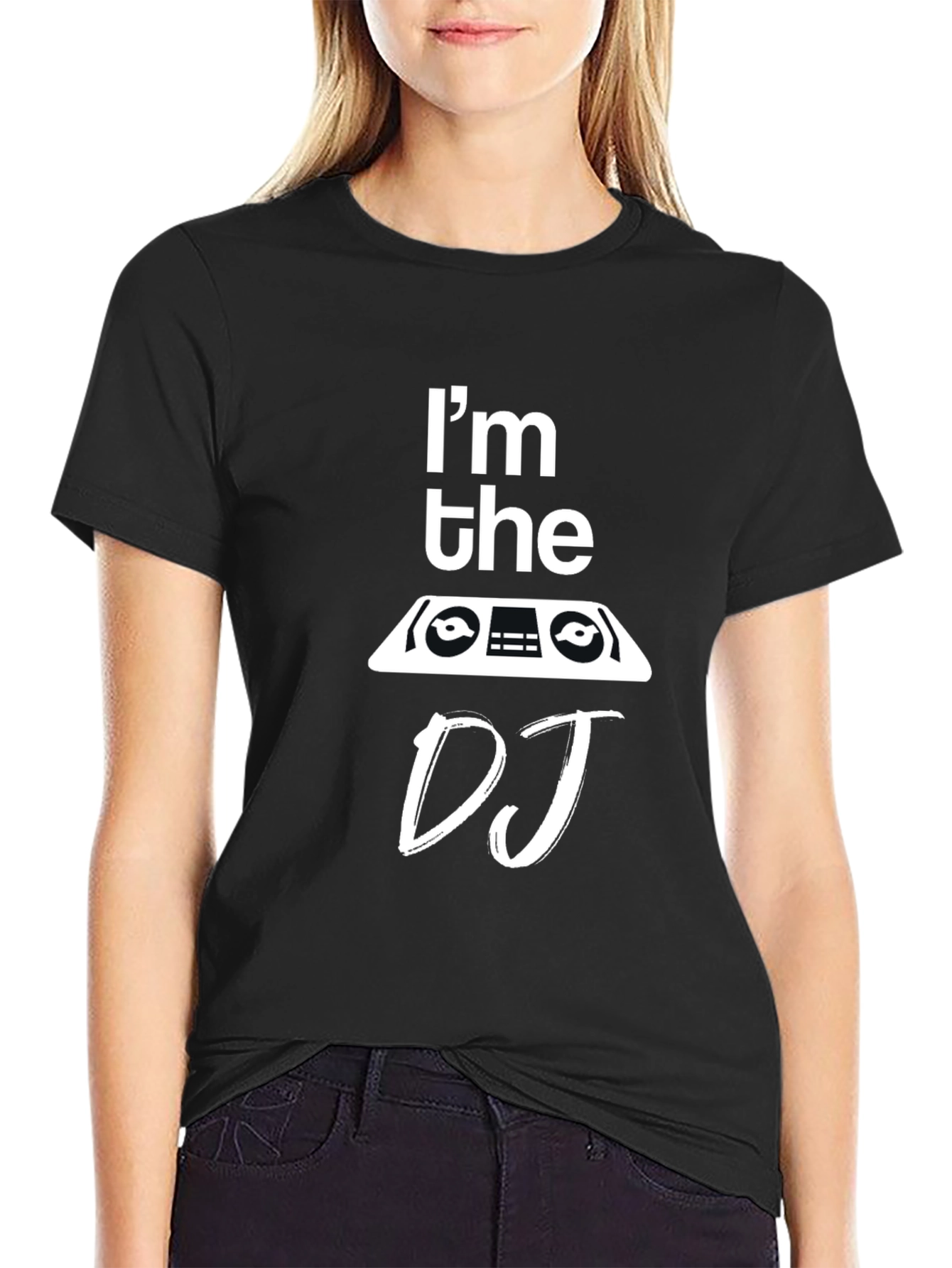 Im the DJ Black Graphic Tee Shirt