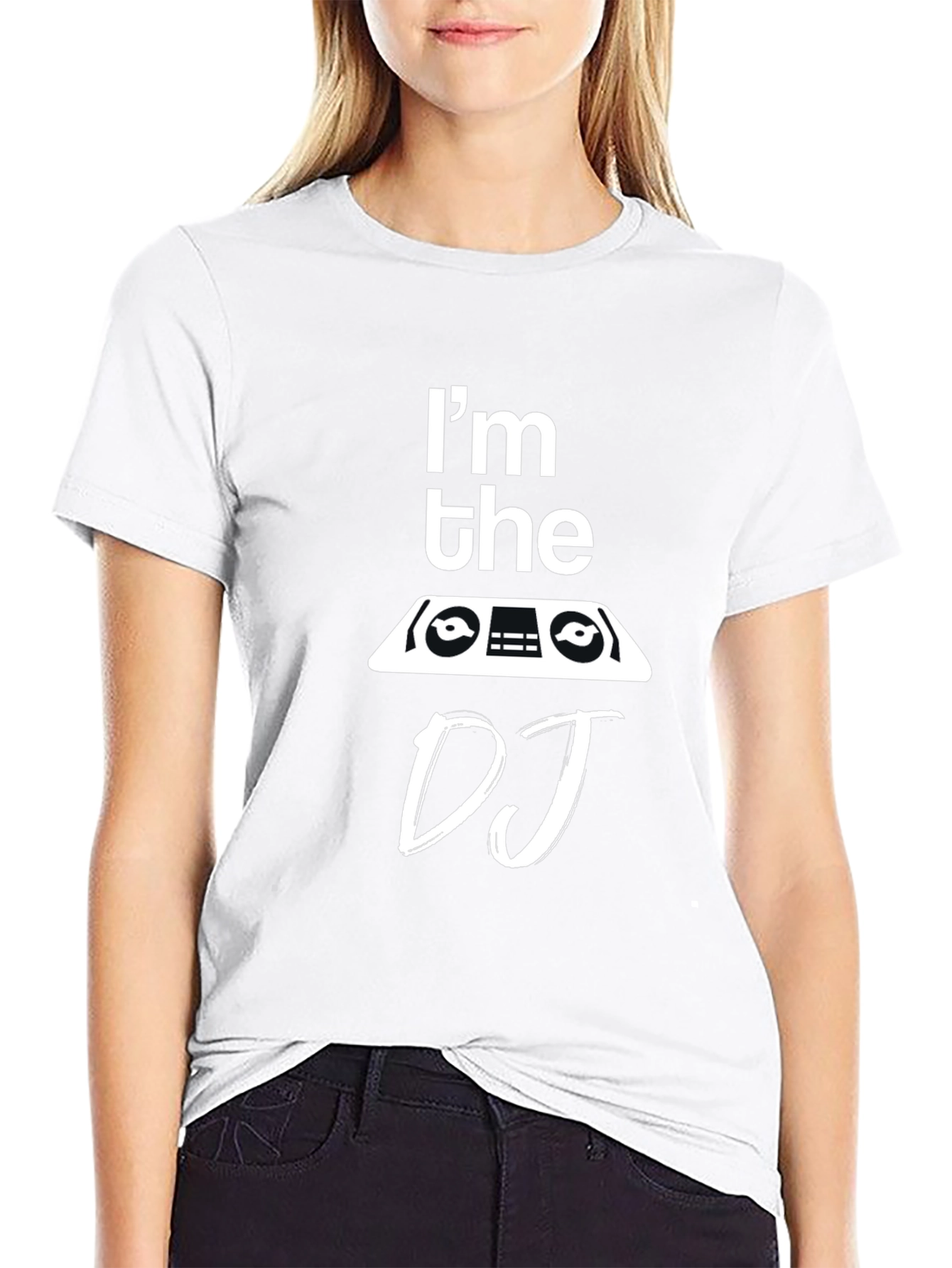 Im the DJ Black Graphic Tee Shirt