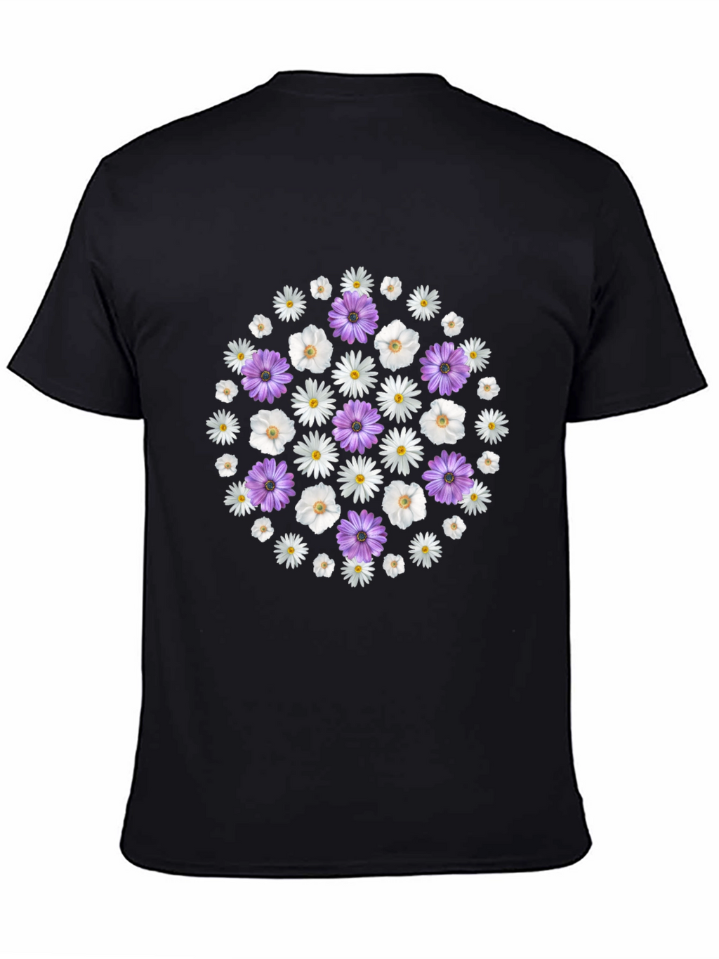 Floral Circle Tee - Stylish Graphic Print