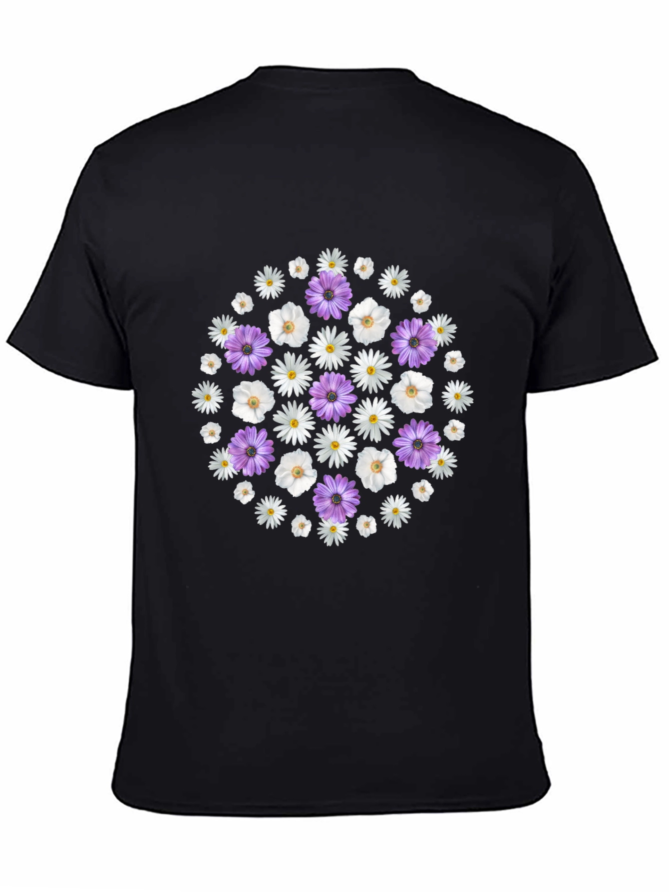 Floral Circle Tee - Stylish Graphic Print
