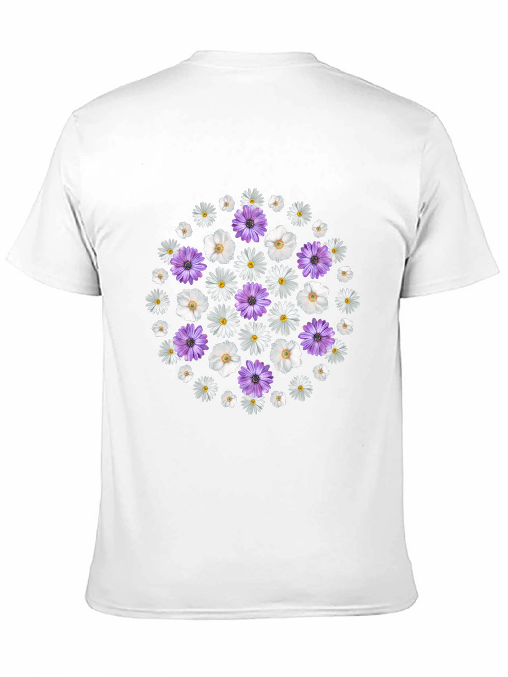 Floral Circle Tee - Stylish Graphic Print