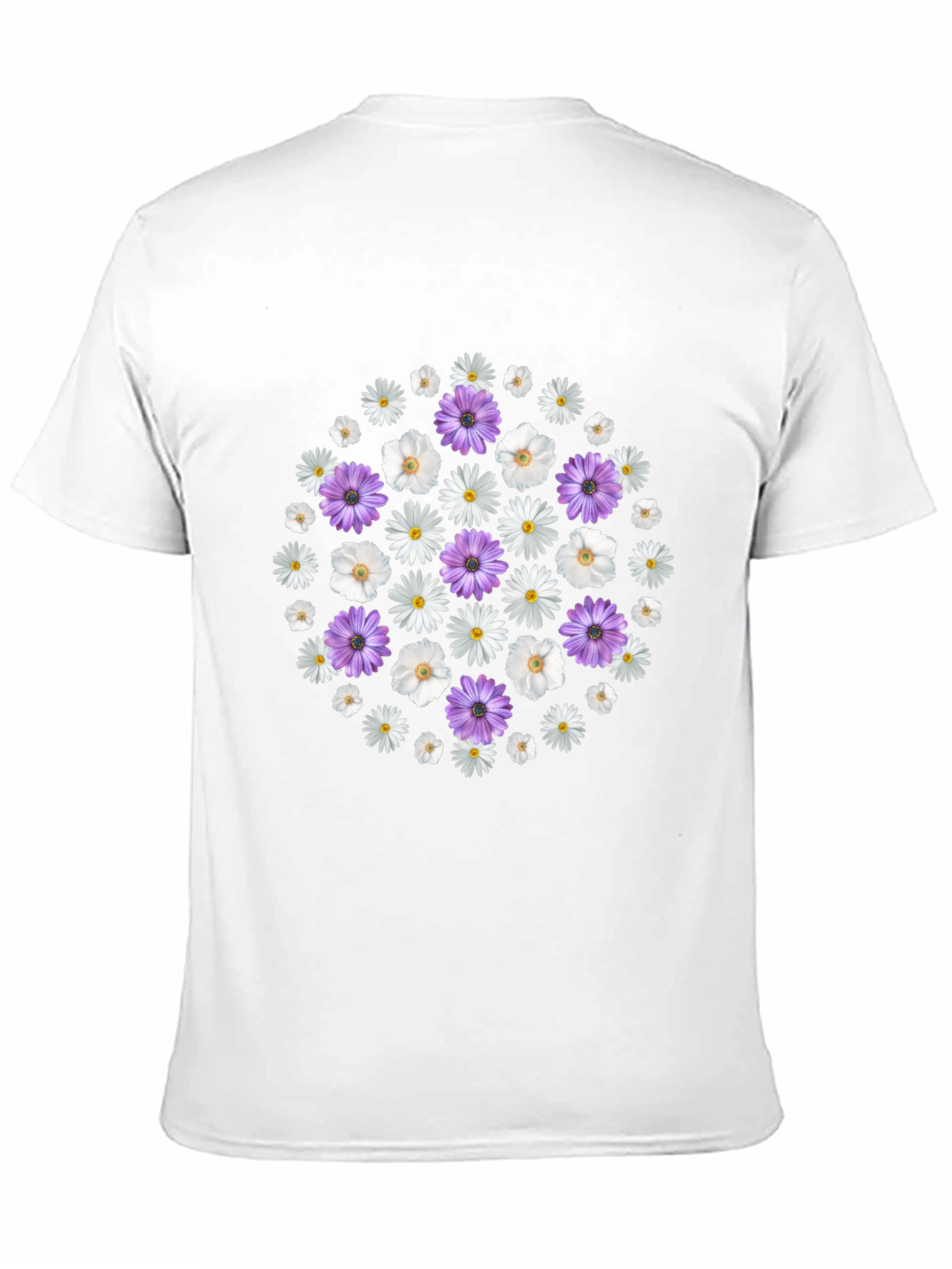 Floral Circle Tee - Stylish Graphic Print