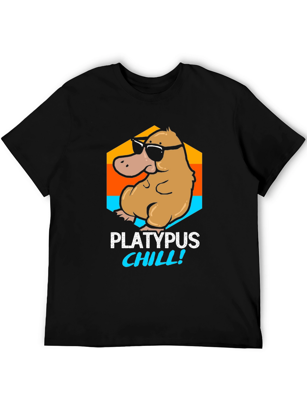 Platypus Chill T-Shirt - Funny Cartoon Tee