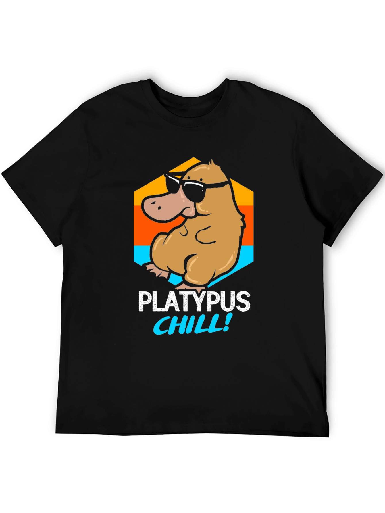 Platypus Chill T-Shirt - Funny Cartoon Tee