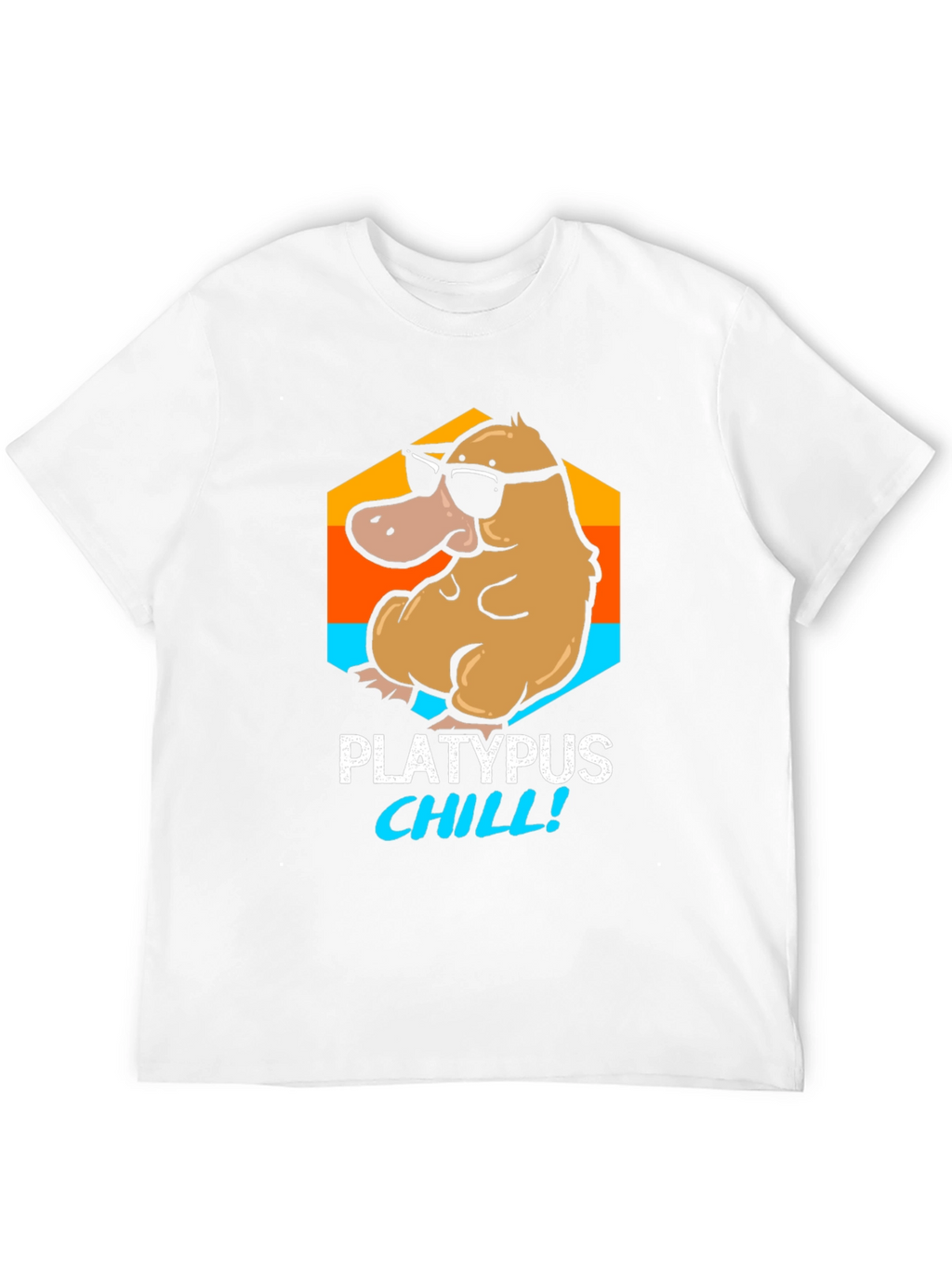 Platypus Chill T-Shirt - Funny Cartoon Tee