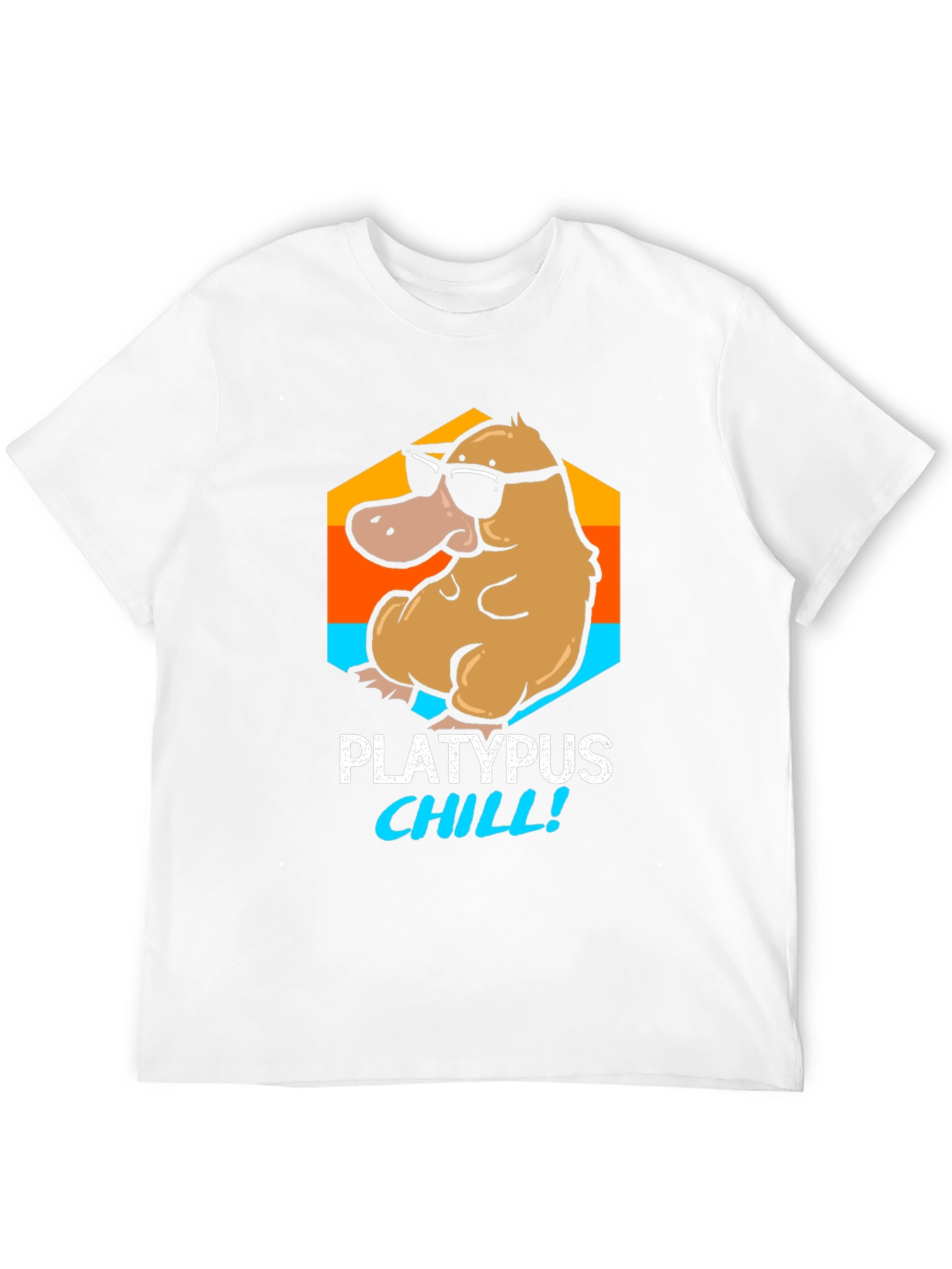 Platypus Chill T-Shirt - Funny Cartoon Tee