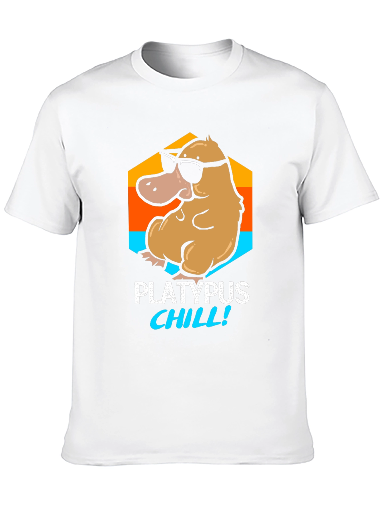 Platypus Chill T-Shirt - Funny Cartoon Tee