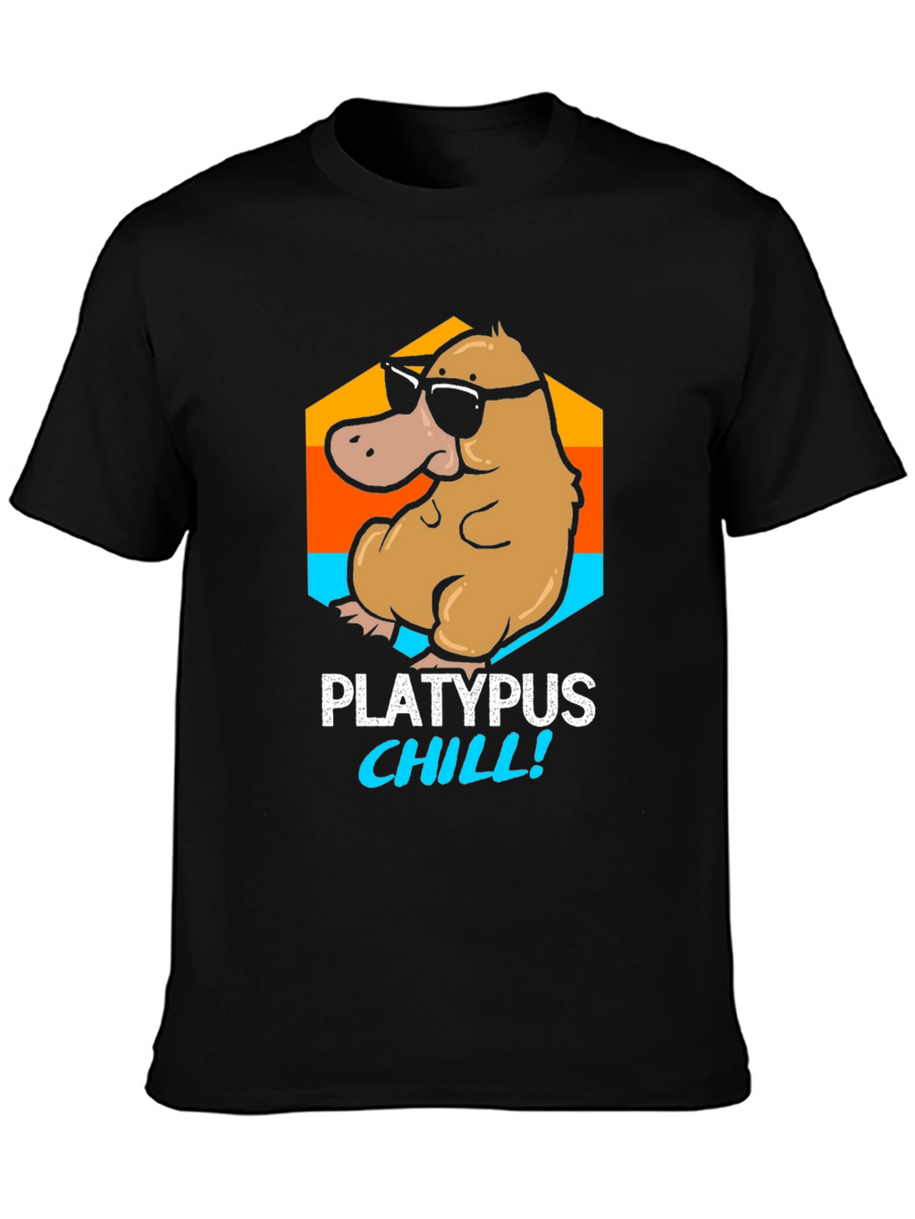 Platypus Chill T-Shirt - Funny Cartoon Tee