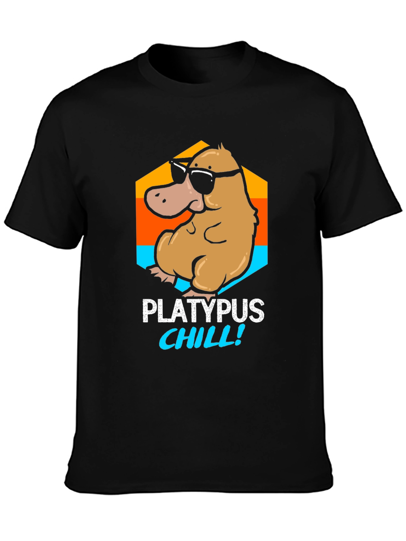 Platypus Chill T-Shirt - Funny Cartoon Tee