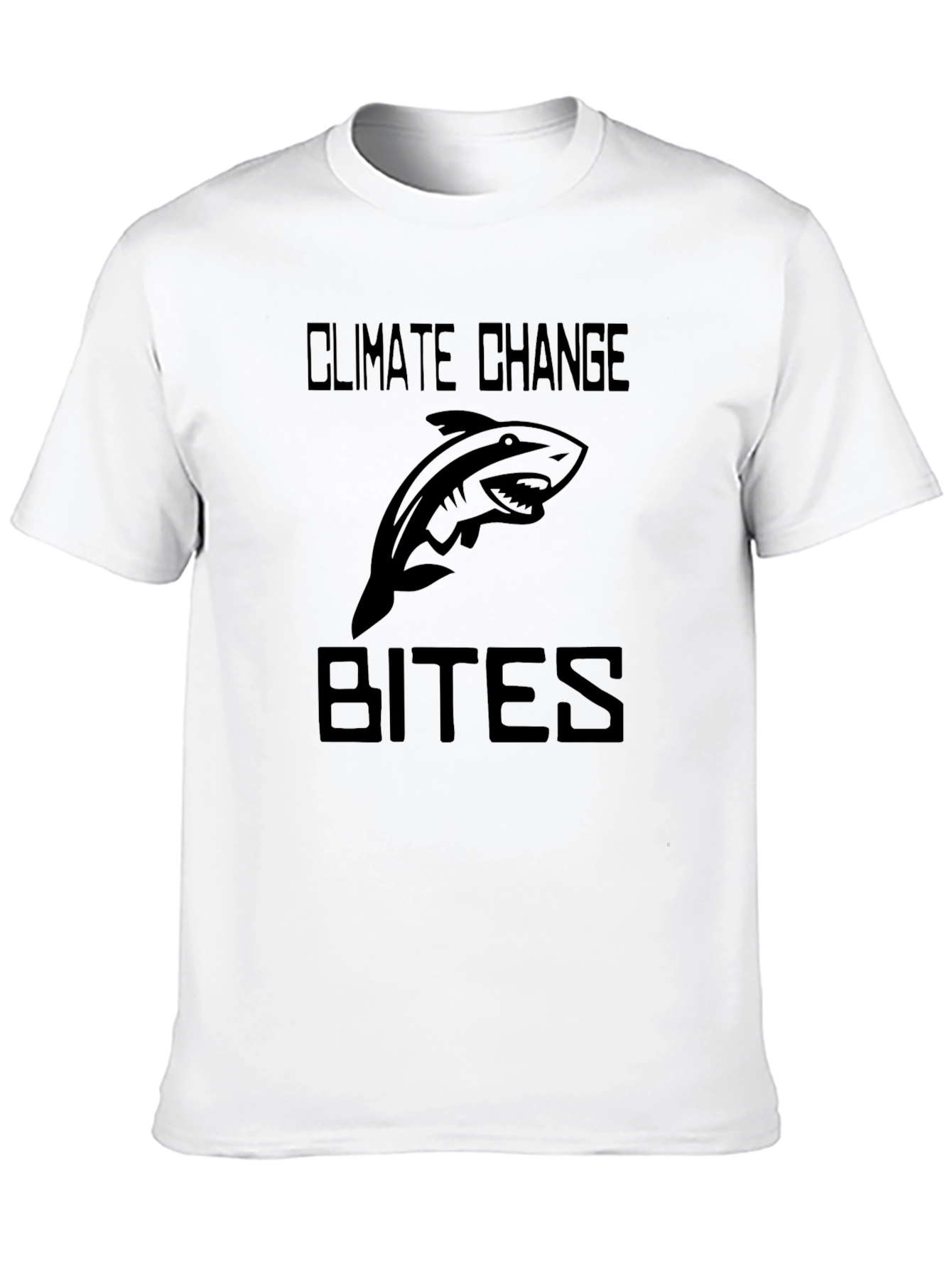 Climate Change Bites T-Shirt - Shark Graphic Tee
