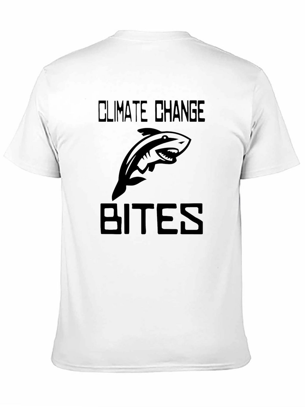 Climate Change Bites T-Shirt - Shark Graphic Tee