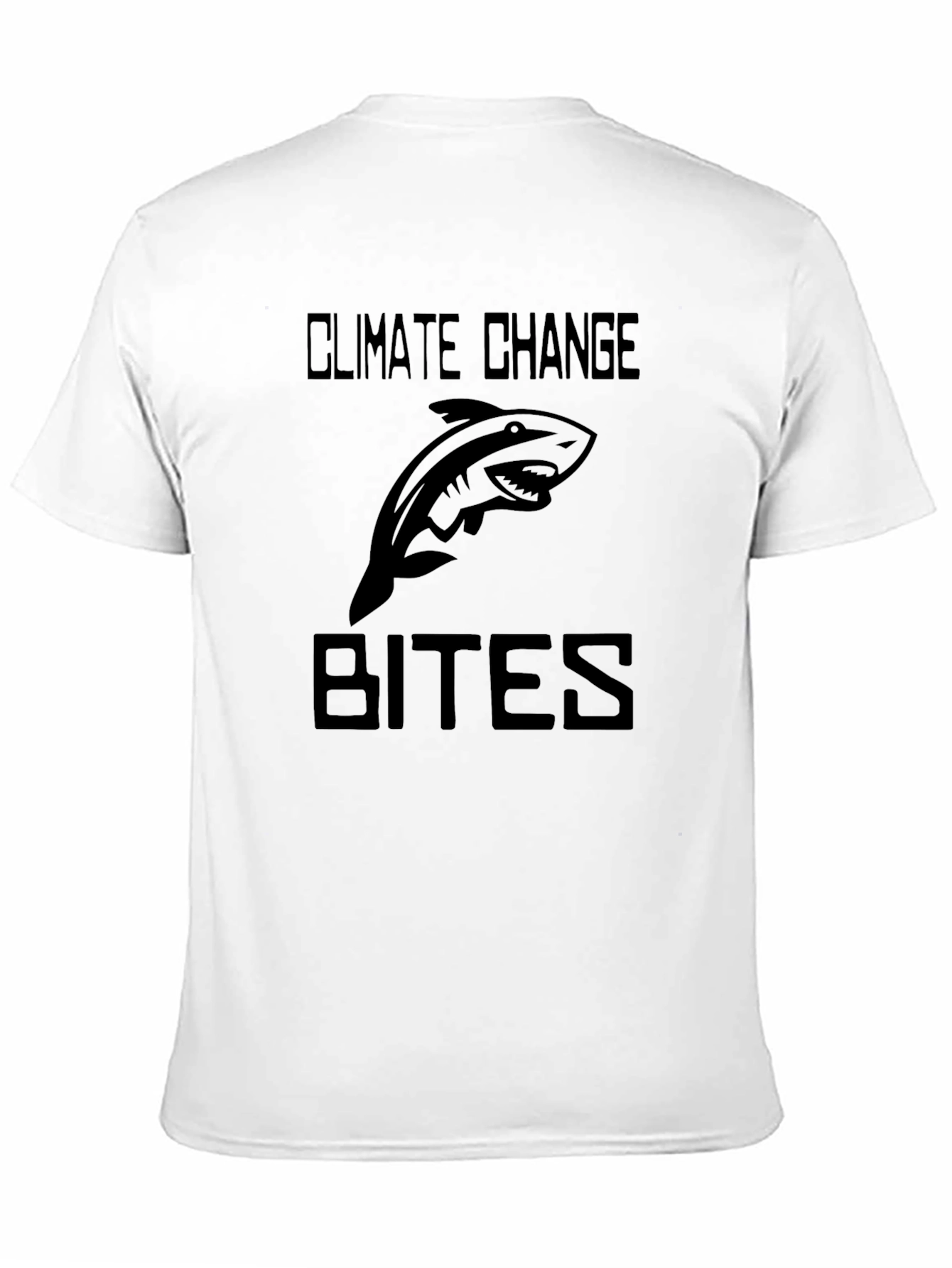 Climate Change Bites T-Shirt - Shark Graphic Tee