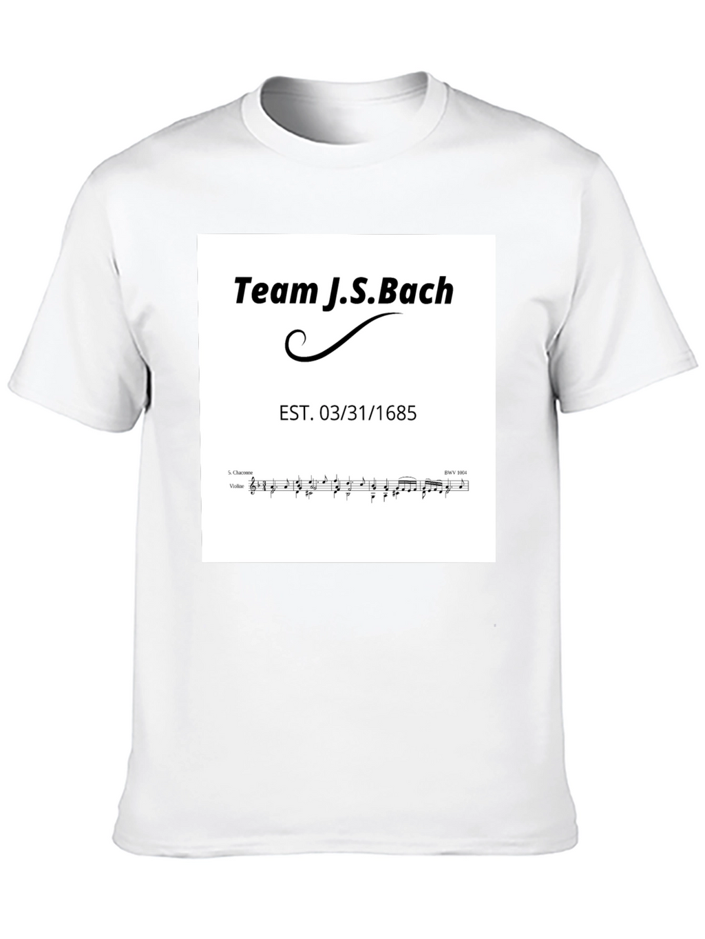 Team J.S. Bach T-Shirt - Music Lover Tee