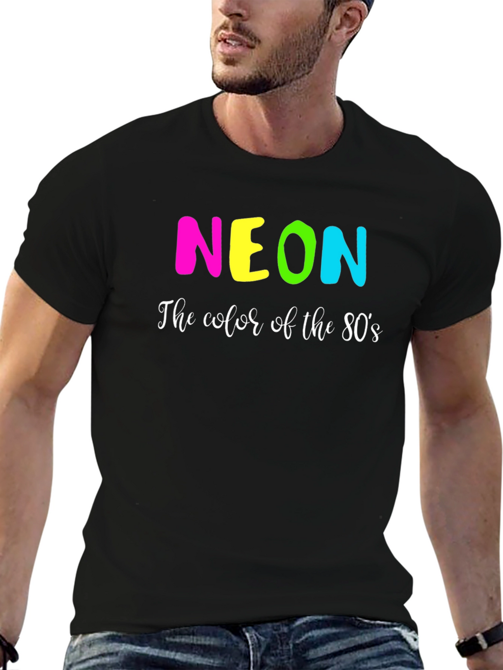 Neon 80s Graphic Tee - Retro Style