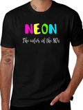 Neon 80s Graphic Tee - Retro Style