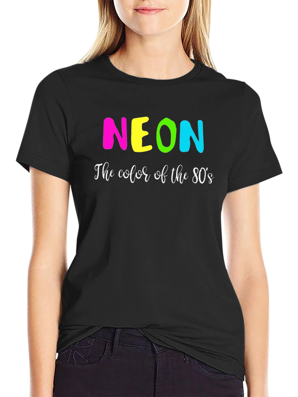 Neon 80s Graphic Tee - Retro Style