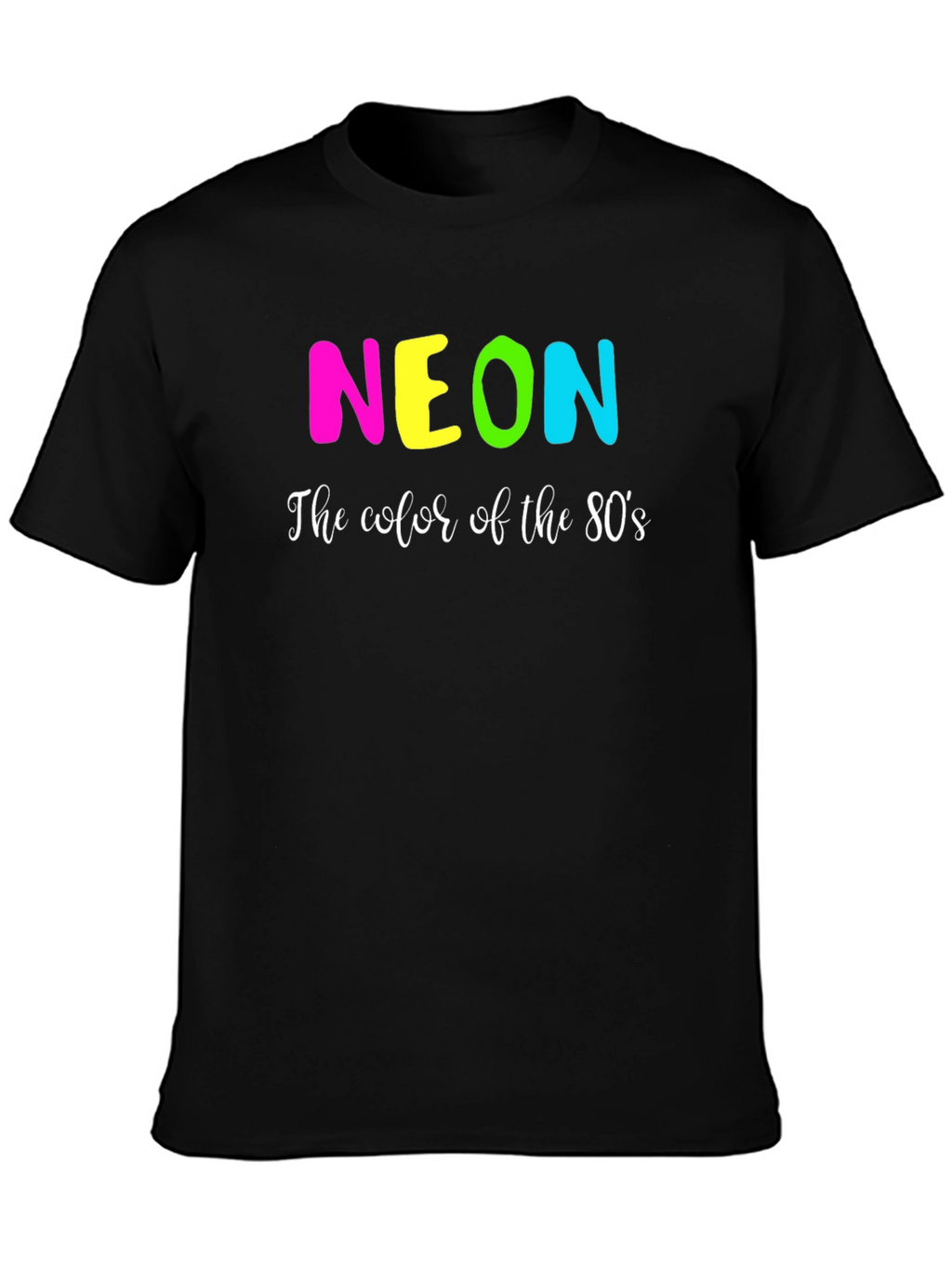 Neon 80s Graphic Tee - Retro Style