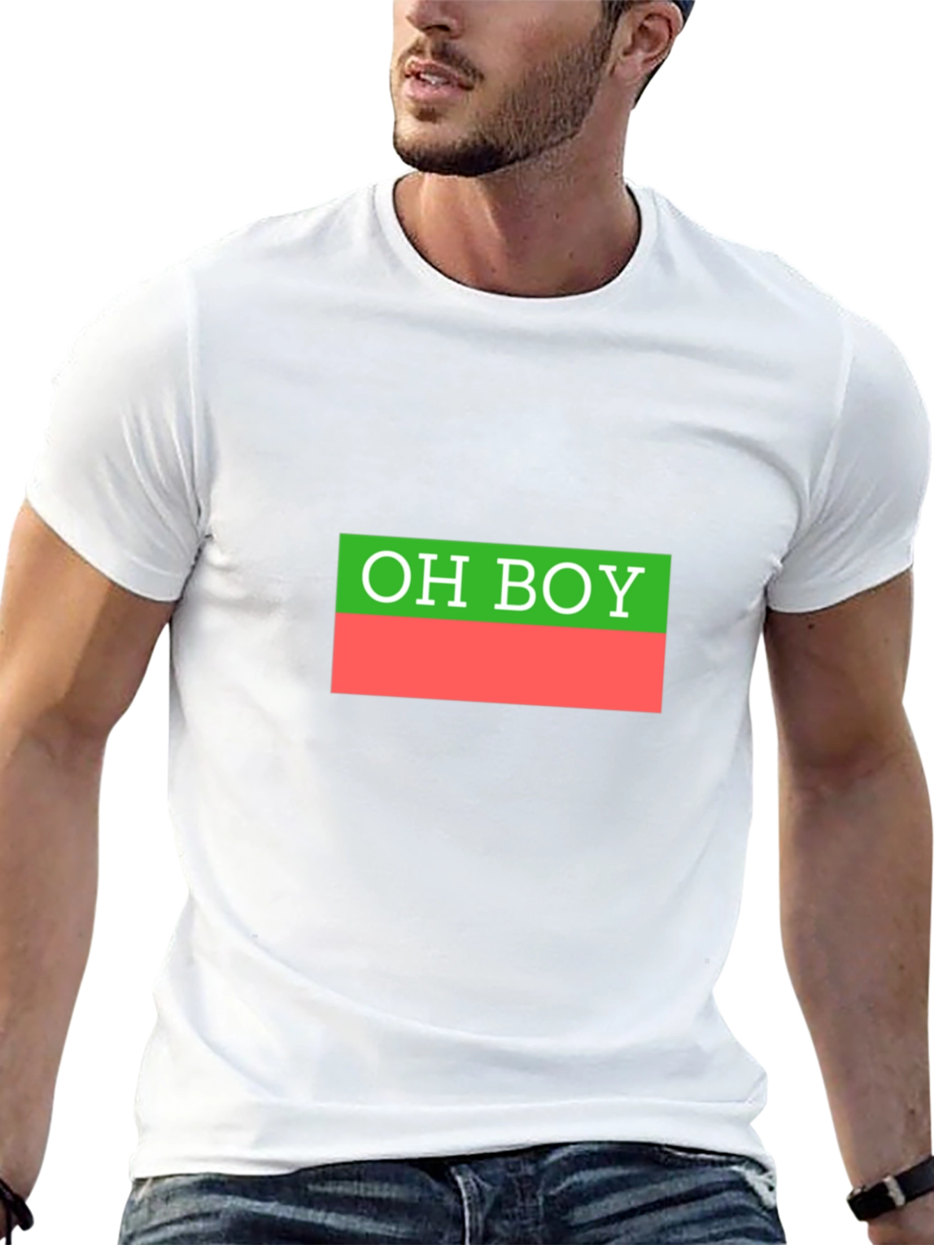 OH BOY Graphic T-Shirt - Retro Style