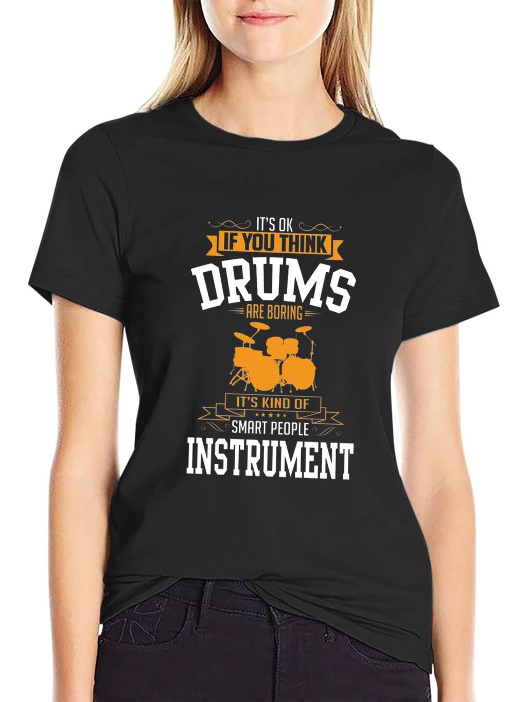 Drums Instrument Smart People Graphic Tee