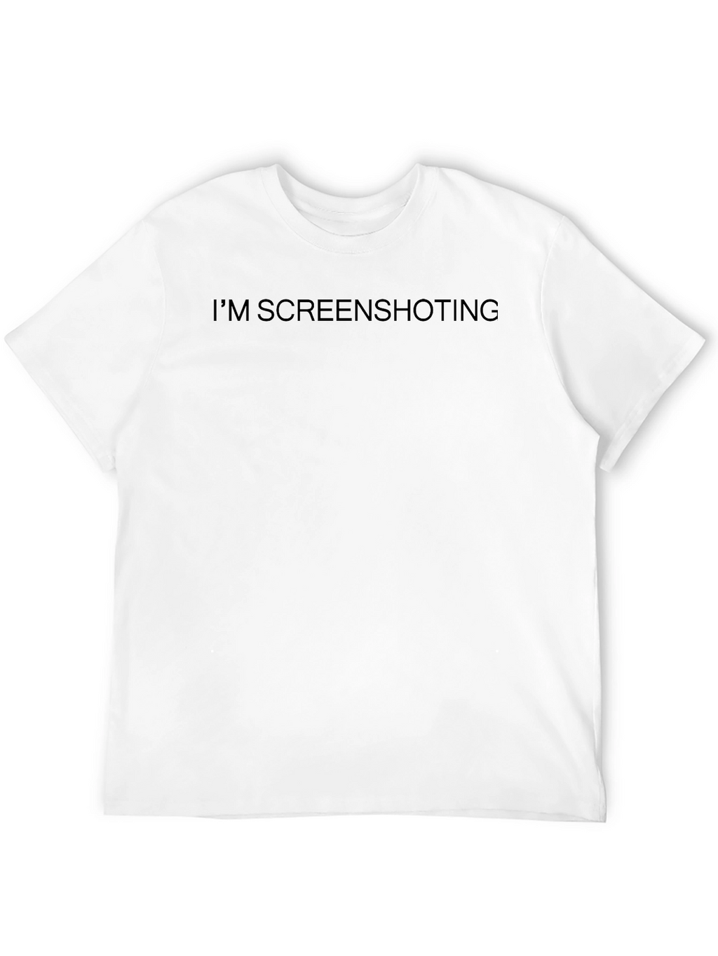 Im Screenshotting Funny Black T-Shirt
