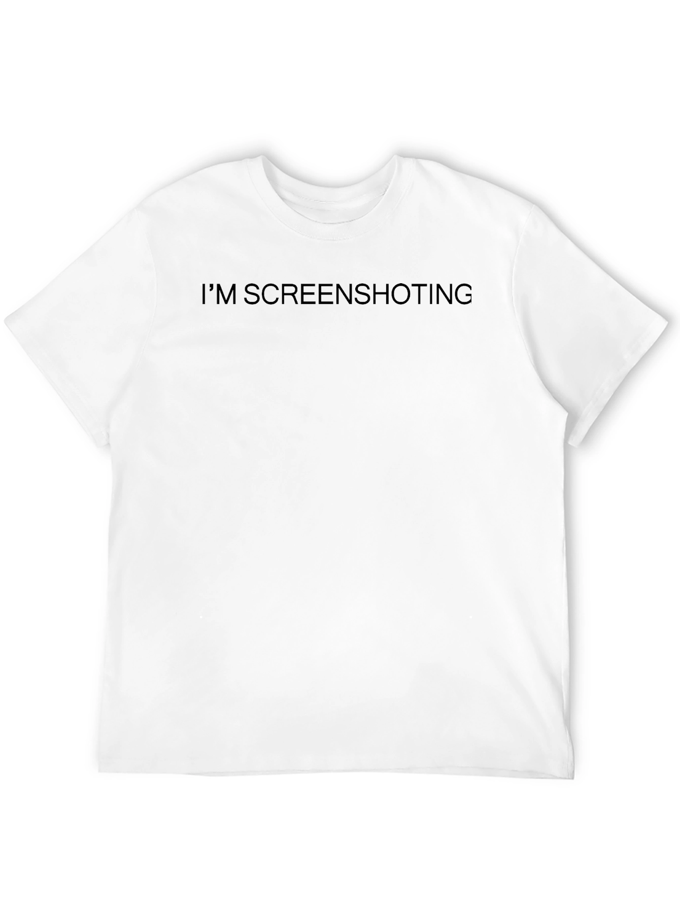 Im Screenshotting Funny Black T-Shirt