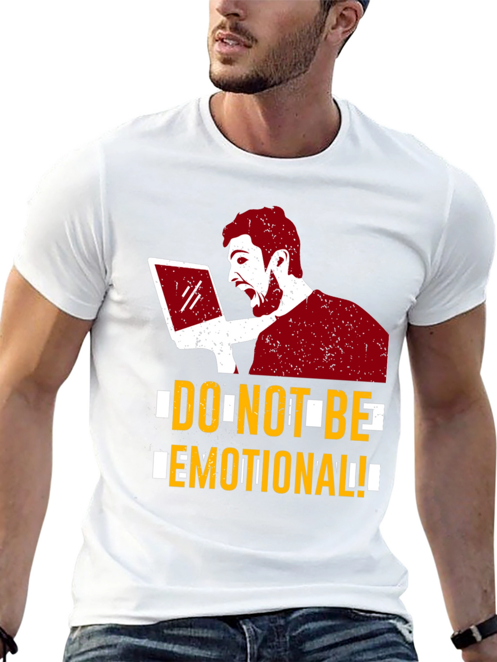Do Not Be Emotional Graphic Tee - Funny T-Shirt