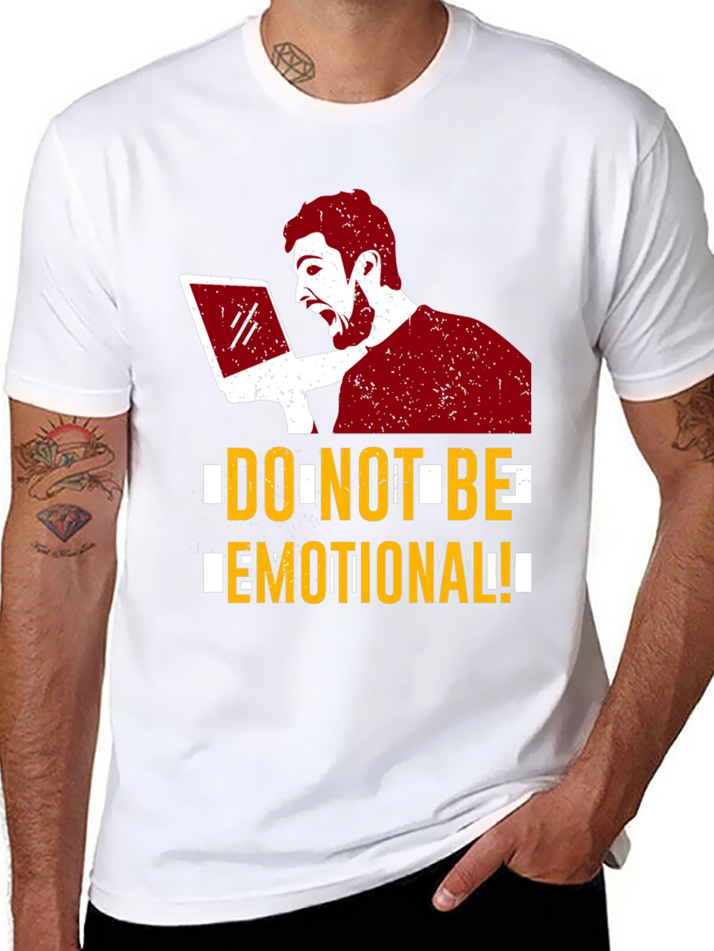 Do Not Be Emotional Graphic Tee - Funny T-Shirt