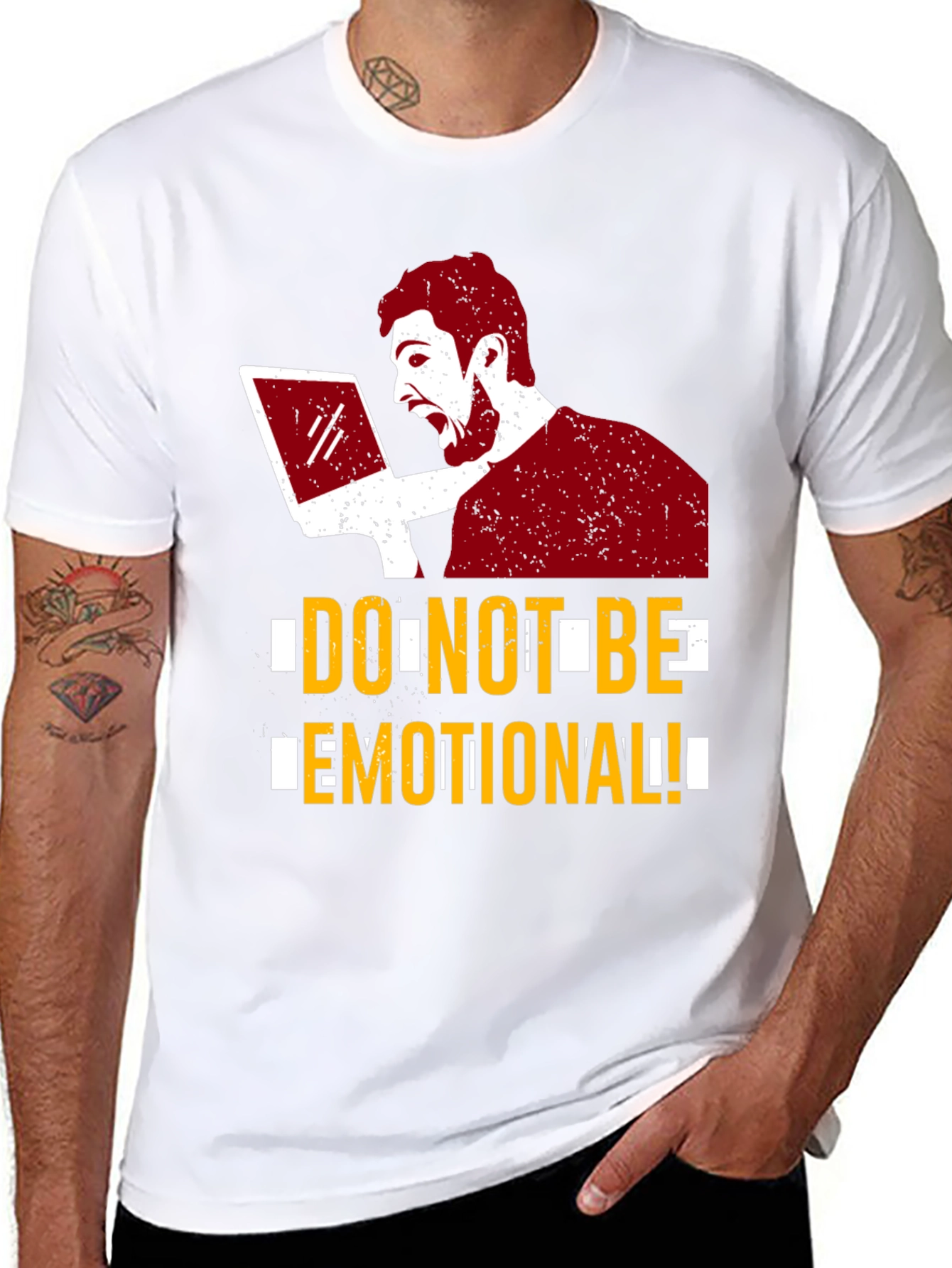 Do Not Be Emotional Graphic Tee - Funny T-Shirt