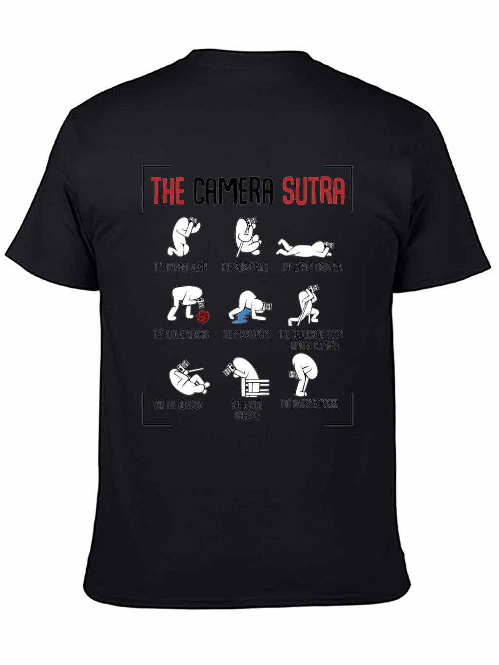Camera Sutra Graphic T-Shirt - Photography Humor