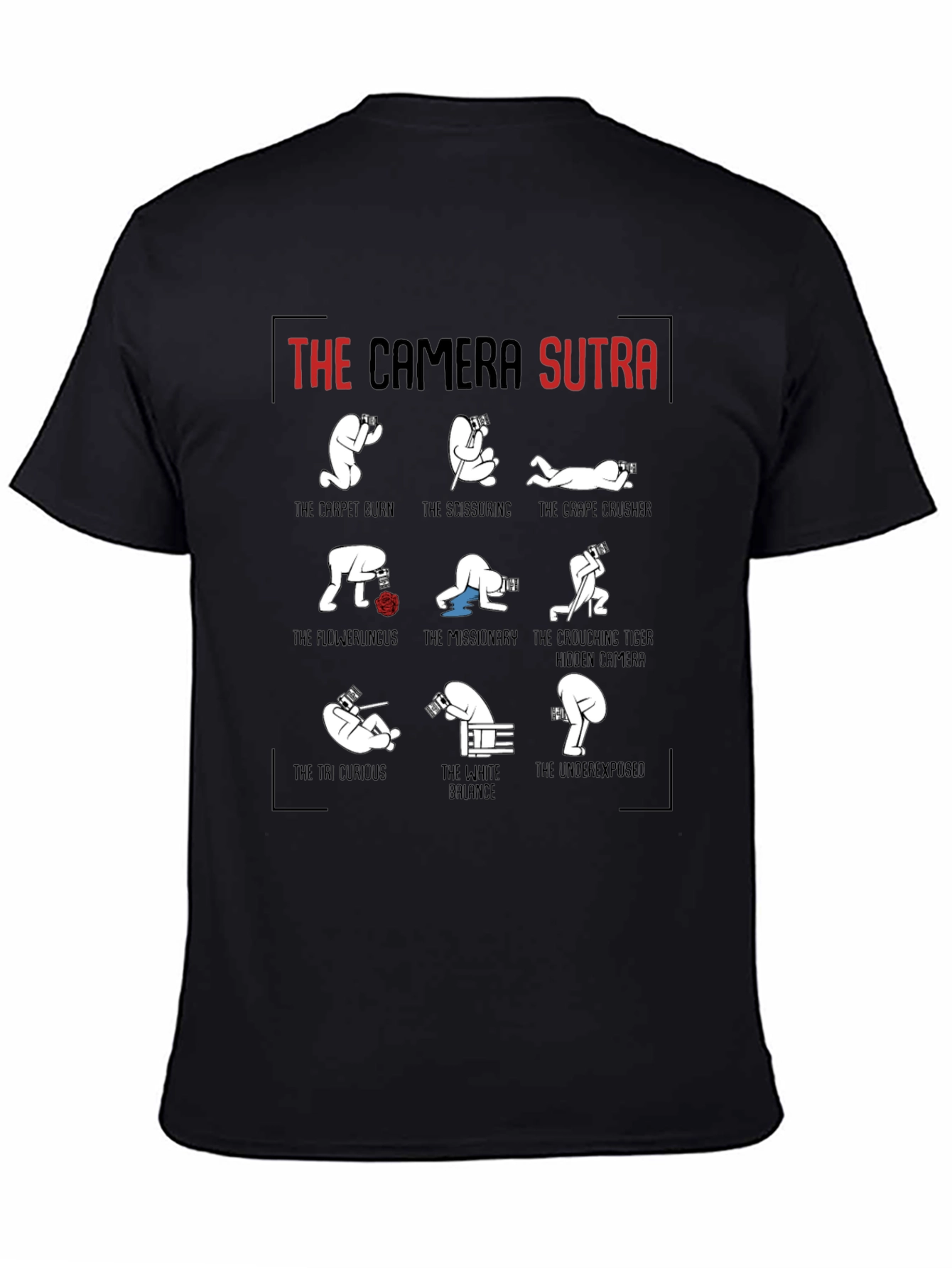 Camera Sutra Graphic T-Shirt - Photography Humor