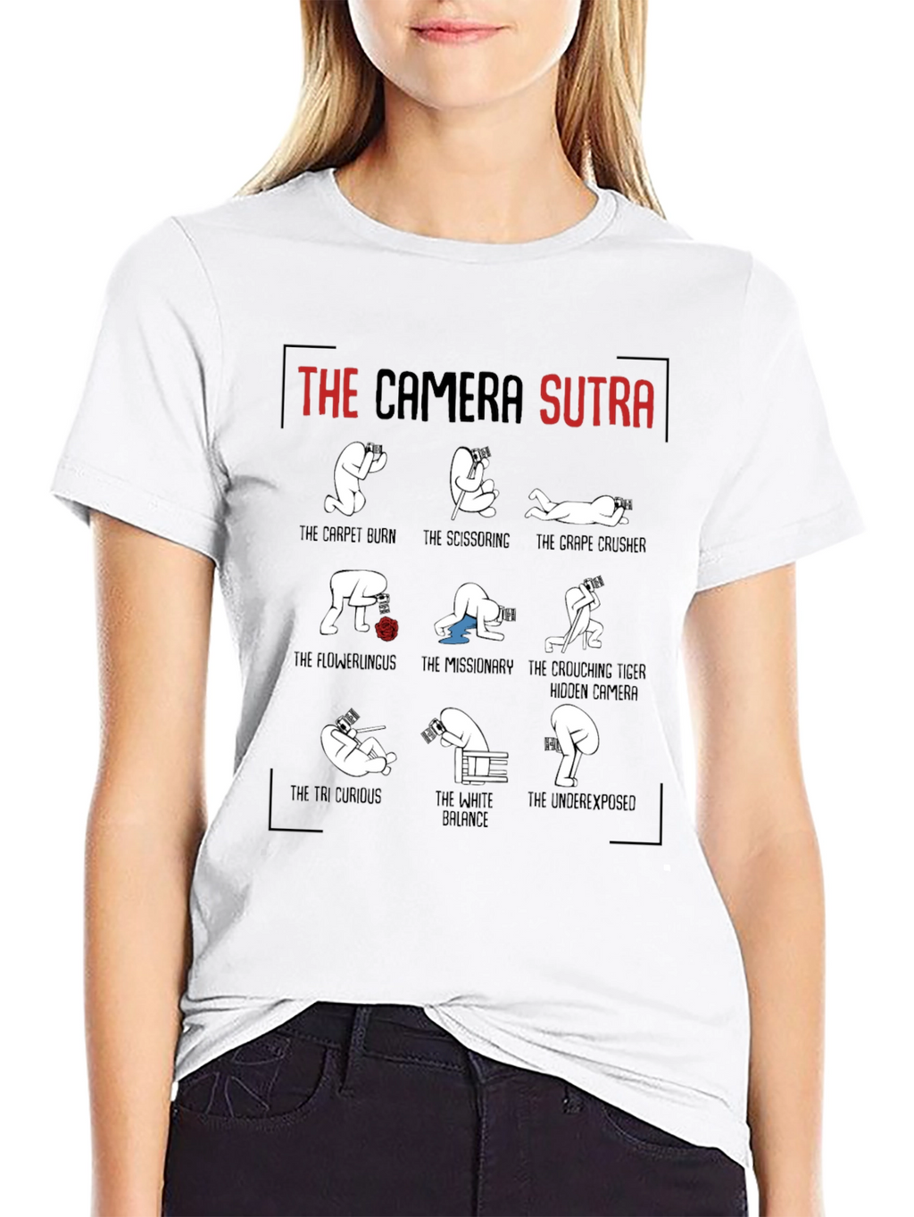 Camera Sutra Graphic T-Shirt - Photography Humor