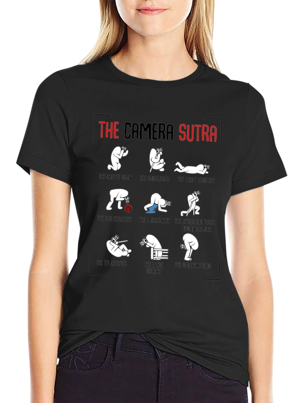 Camera Sutra Graphic T-Shirt - Photography Humor