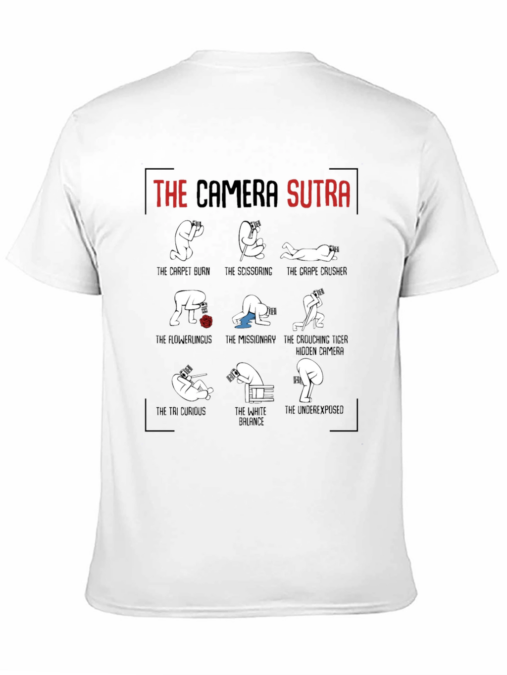 Camera Sutra Graphic T-Shirt - Photography Humor