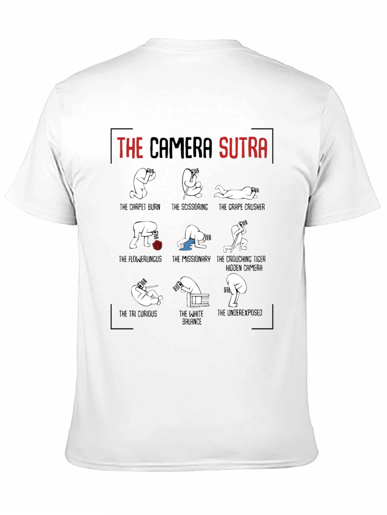 Camera Sutra Graphic T-Shirt - Photography Humor