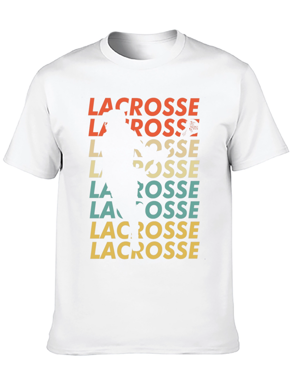 Retro Lacrosse Player T-Shirt