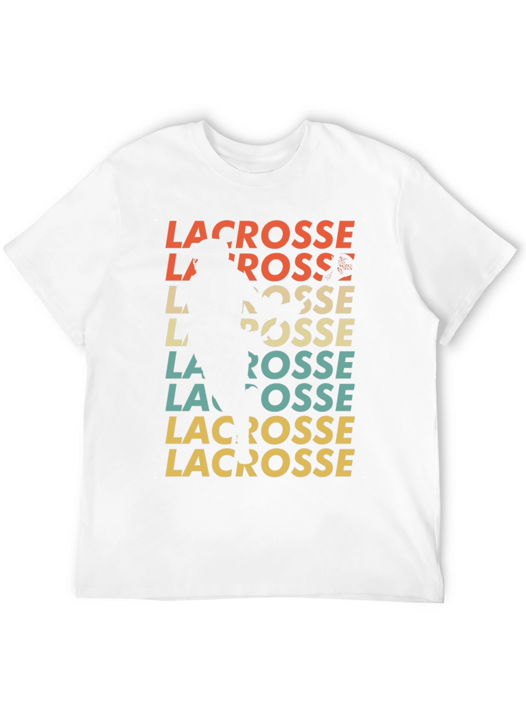 Retro Lacrosse Player T-Shirt