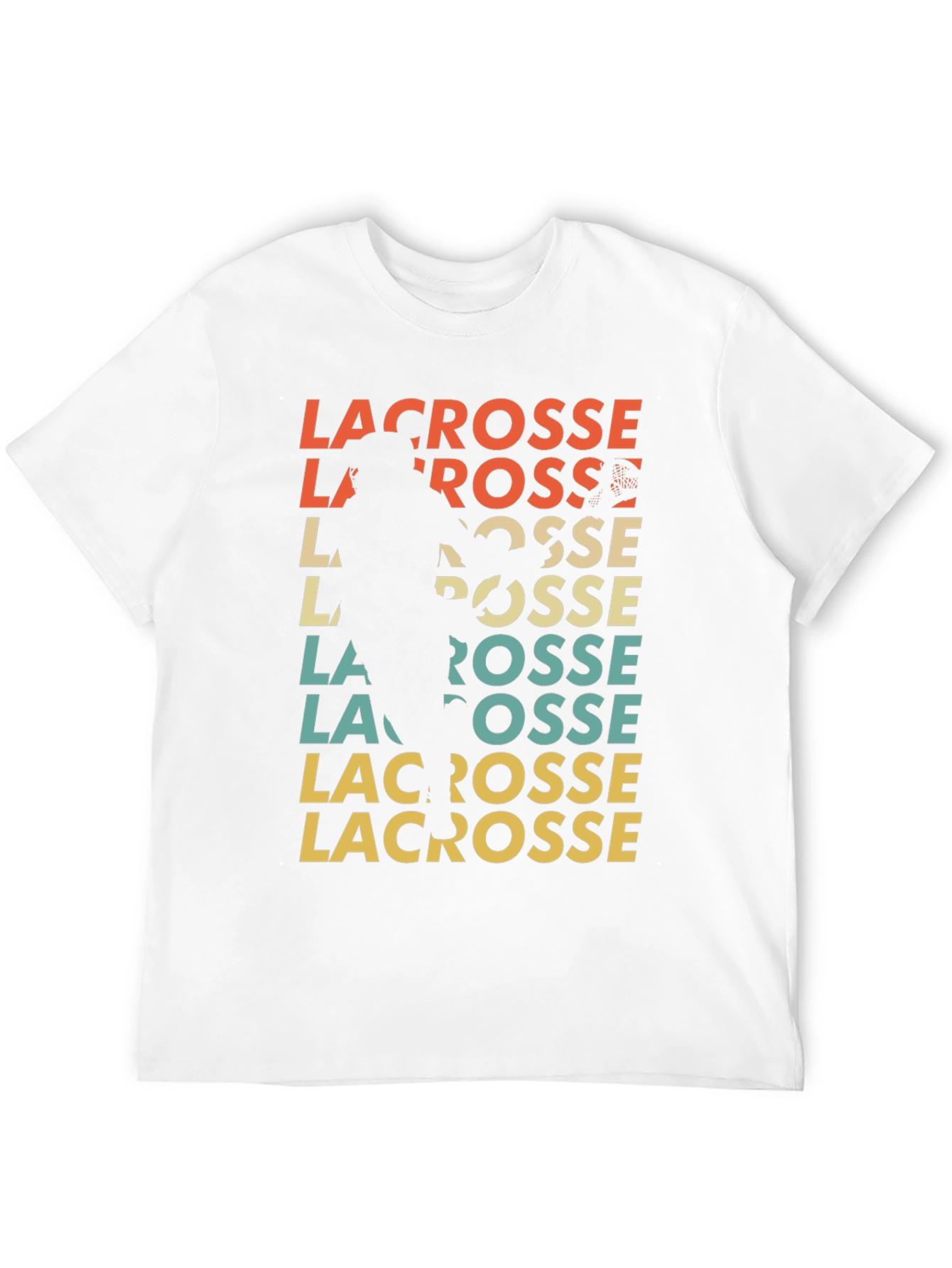 Retro Lacrosse Player T-Shirt