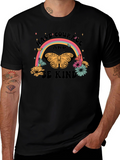 Courage & Kindness Butterfly Rainbow Graphic T-Shirt