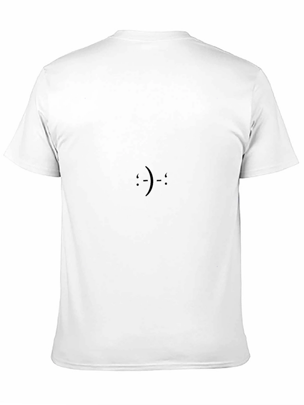 Minimalist Emoticon Black T-Shirt
