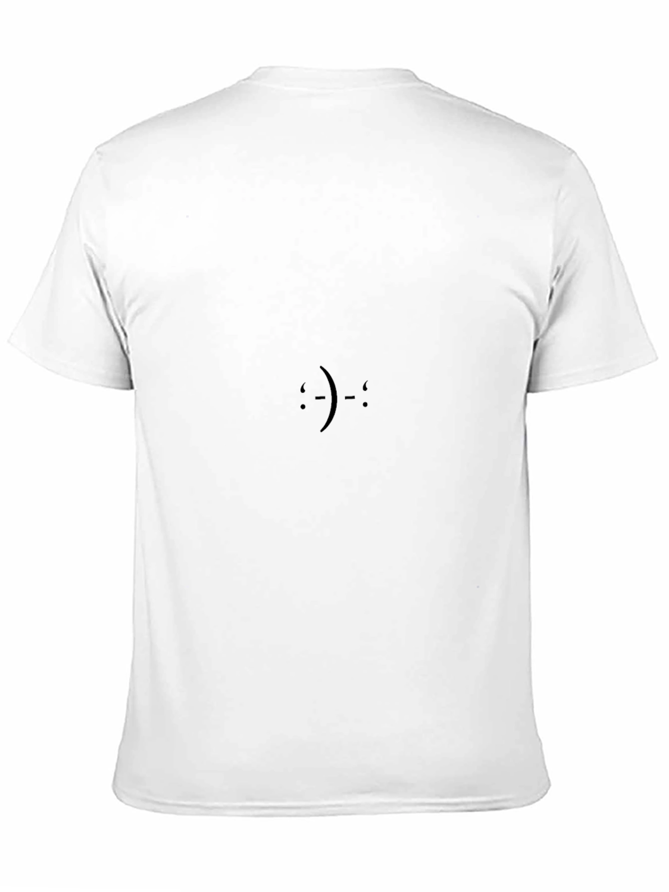 Minimalist Emoticon Black T-Shirt