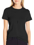 Minimalist Emoticon Black T-Shirt