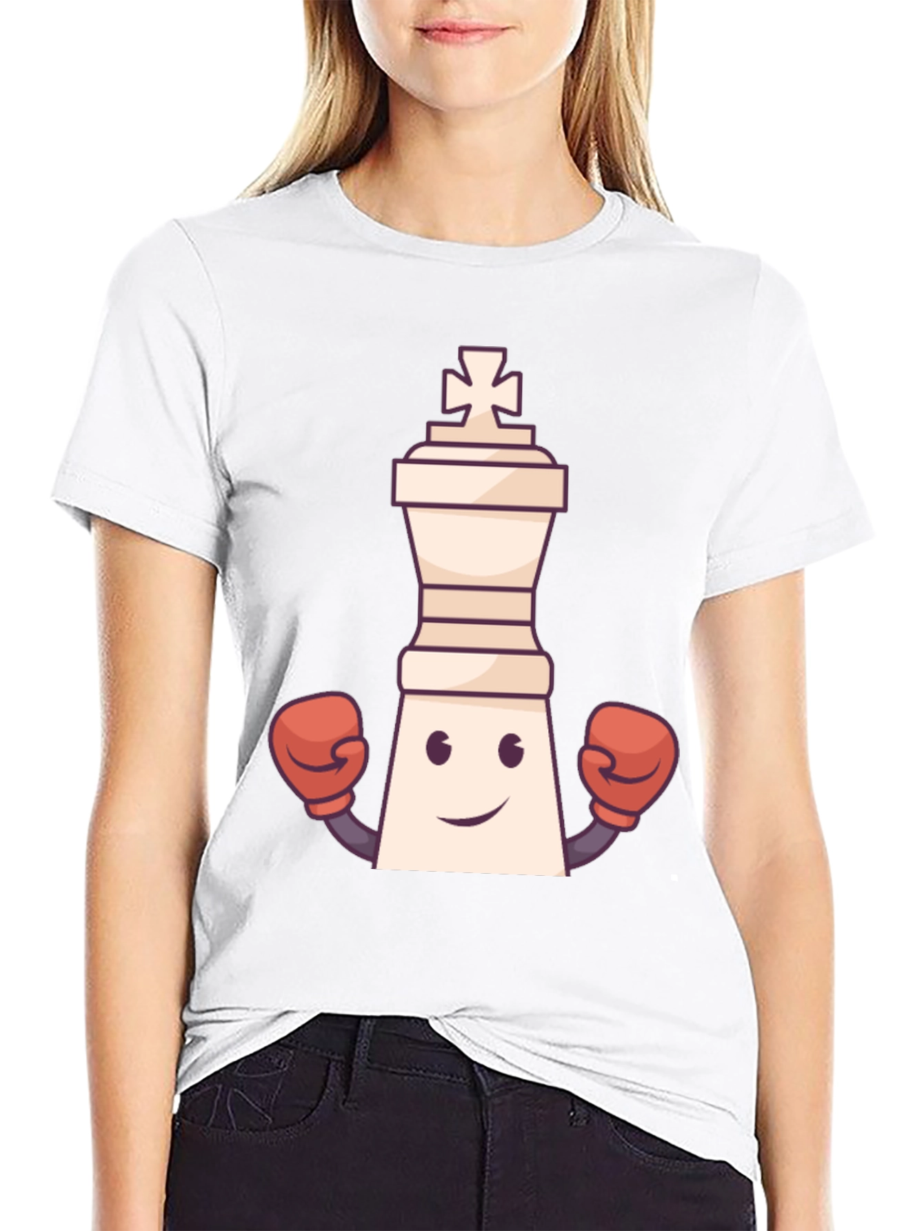 Funny Chess King Boxing T-Shirt - Checkmate Style!