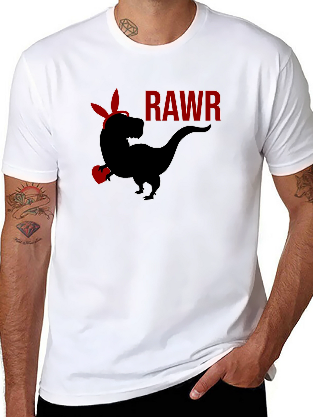 Rawr Dinosaur T-Shirt - Black